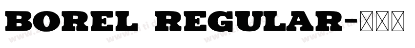 Borel Regular字体转换